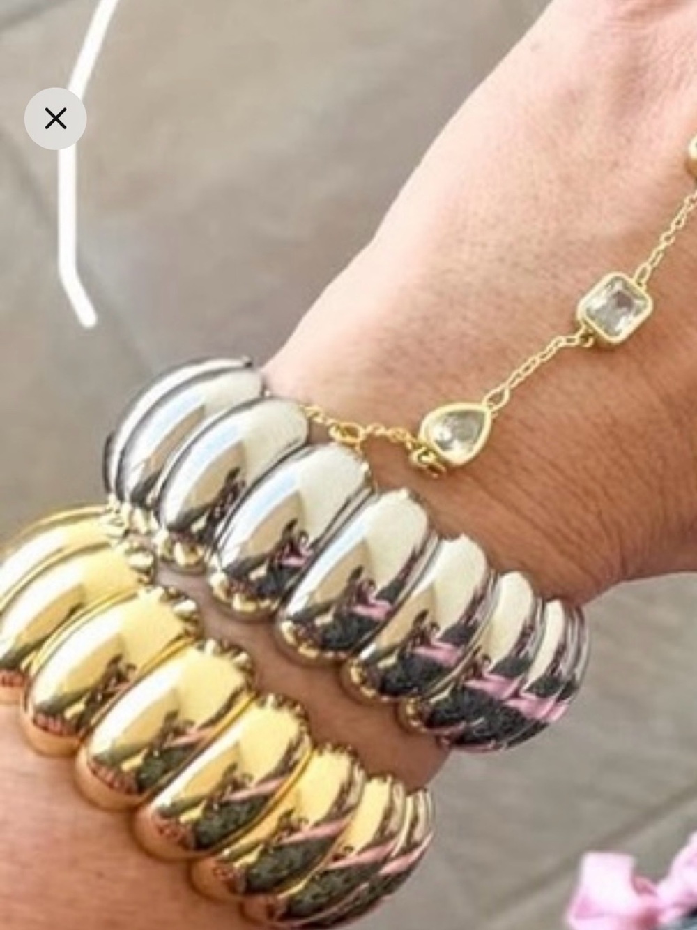 Treasure Jewels Luna and Sol Stretch Bracelet Stack